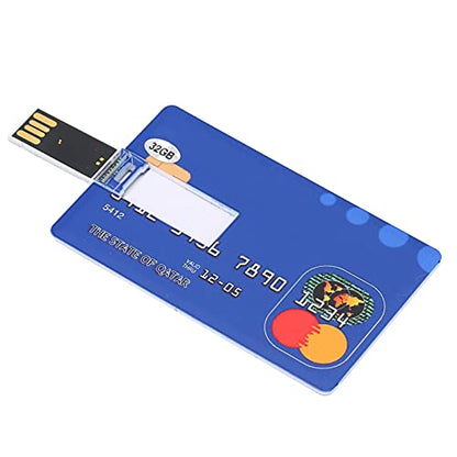 Card U Disk, Simple Unique USB Flash Drive 32GB Computer External Student Office Creative Portable Storage Card Shape U Disc,for Computer Laptop Desktop