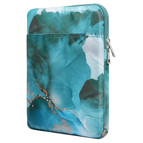 TiMOVO 9-11" Tablet Sleeve Bag, Cloud Peacock Blu | Fit iPad 11" A16 2025 / 10.9"/10.2" / Air 11" 5/4 Gen / Galaxy Tab A9+/A11Plus 11", Fit Smart Keyboard - color: Cloud Peacock Blue, size: 9-11 Inch