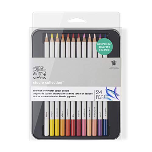 Winsor & Newton Studio Collection 아티스트 연필, 수채화 연필, 24개 세트 - style: 수채화 연필 24개