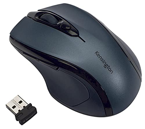 Kensington Pro Fit Mid-Size Wireless Mouse, Graphite Gray (K72423AM) - color: Graphite Gray