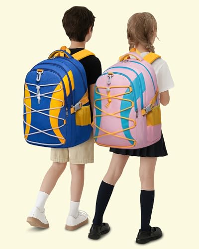 BLUEFAIRY Middle High School Backpack for Boys Girls Large Bookbag with Laptop Compartment Back to School Book Bags for Teens Teenagers Mochilas Escolares para Niños Niñas (Cobalt Blue/Yellow, Solid) - color: Cobalt Blue/Yellow