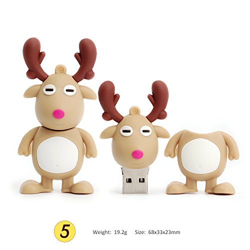 USB Flash Drive Christmas Thanksgiving Gifts Thumb Drive Santa Claus, Christmas Tree, Elk(Pack of 5 32GB) - color: 5xChristmas, size: 32GB