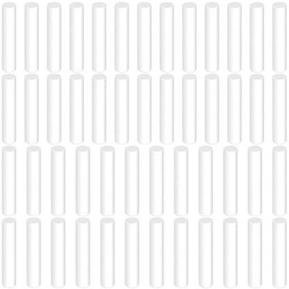 50PCS Mechanical Pencil Eraser Refills, White Refill Erasers for Retractable Eraser Pen, Universal Traceless Eraser Replacement for Office Notebook Drafting (5x25mm) - color: White,50pcs,5x25mm