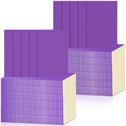 Handepo 100 Pack A5 Composition Notebooks Bulk 5"x8" Wide Ruled Purple Soft Cover Journals, 60 Pages Journals Bulk School Supplies for Students Classroom Office - color: Purple, size: A5