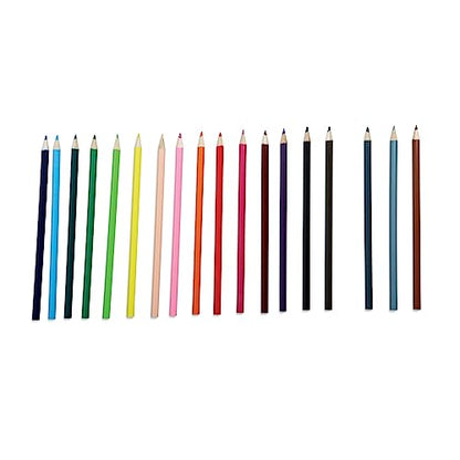 MindWare 18 Bright Colored Pencils Set | Colored Pencils Set. Includes pencils.