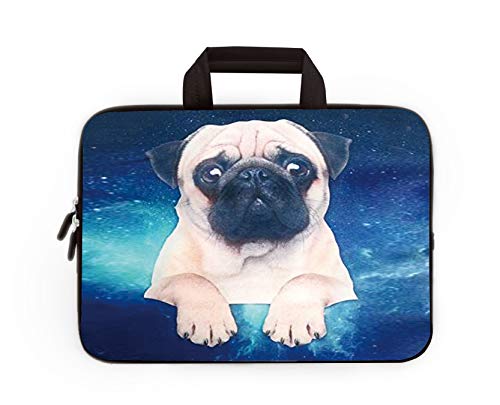 11" 11.6" 12" 12.1" 12.5" inch Laptop Carrying Bag Chromebook Case Notebook Ultrabook Bag Tablet Cover Neoprene Sleeve Fit Apple Macbook Air Samsung Google Acer HP DELL Lenovo Asus (Starry Sky Pug) - color: Starry Sky Pug