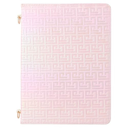 Shiny Case for iPad mini 5/4/3/2/1, Mini 7.9" Handbag Case, Techcircle Iridescent PU Leather Folio Envelope Pocket Stand Cover with Hand Strap+Shoulder Strap+Pencil Holder+Card Slots, Shiny Pale Pink - color: 03 Shiny Pale Pink, size: iPad Mini 5/4/3/2/1