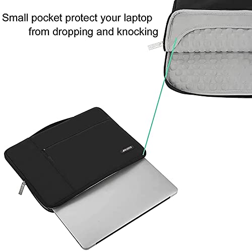 MOSISO Laptop Case 13.3 inch, 13.3 inch Laptop Sleeve with Handle | Compatible with MacBook Air/Pro 13/Pro 14, HP Dell ASUS Lenovo, Polyester Multifunctional Computer Bag, Black - color: Black, size: 13.3 inch
