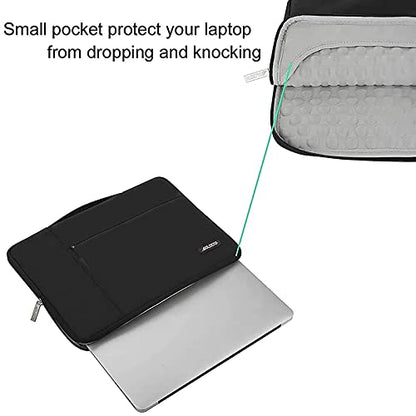 MOSISO Laptop Case 13.3 inch, 13.3 inch Laptop Sleeve with Handle | Compatible with MacBook Air/Pro 13/Pro 14, HP Dell ASUS Lenovo, Polyester Multifunctional Computer Bag, Black - color: Black, size: 13.3 inch