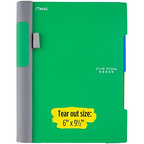 Five Star Advance Spiral Notebooks, 2 Subject, College Ruled Paper, 100 Sheets, 9-1/2" x 6", Red, Blue, 2 Pack (38637) - color: Red/Blue