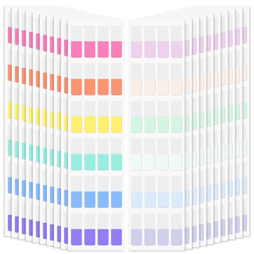 Imeepa 480 PCS Sticky Index Tabs, 12 Colors Page Markers(0.47X1.1inch) | Writable & Repositionable File Tabs, Perfect For Notes, Document Classification, Reading, 12 Bright Colors - color: Mixed Color-small-480pcs