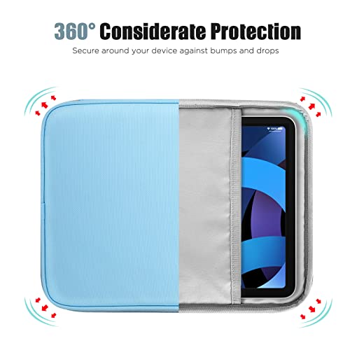TiMOVO 9-11" Tablet Sleeve Bag for iPad 11-inch A16 2025, iPad 10.9"/10.2"| Air 11 Inch/5th/4th Gen. 10.9", Galaxy Tab A9+/A11Plus 11", Protective Bag with Pocket, Light Blue - color: Light Blue, size: 9-11 Inch