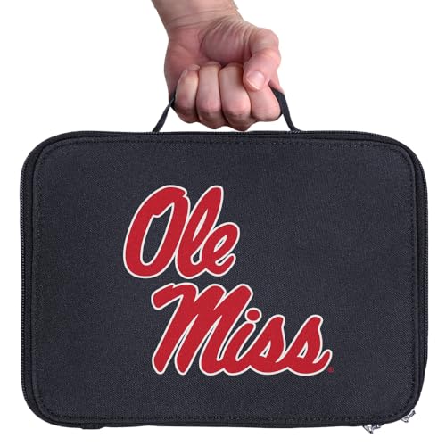 Campus Lab University of Mississippi Primary Logo Insulated Soft Sided Lunch Box - Reusable Lunch Bag For School Office Work, BPA Free, Navy - color: University of Mississippi