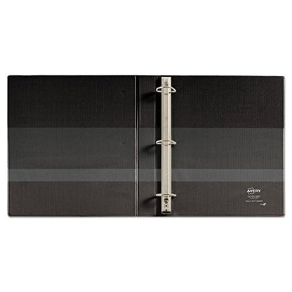Avery 79989 3-Ring EZD Binder, 1-Inch Capacity, 8-1/2-Inch x11-Inch, Black