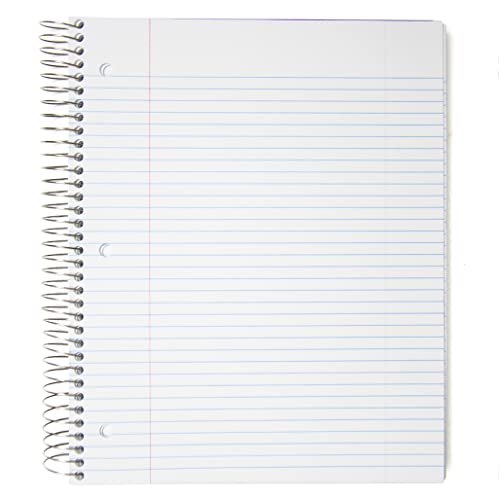 Top Flight Wired 5-Subject Wirebound Notebook with 8 Pockets, 160 Sheets, College Rule, 11 x 8.875 Inches, 1 Notebook, Cover May Vary (33182)