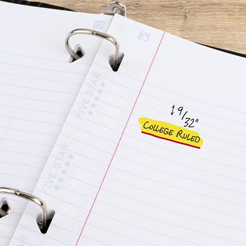 Five Star Loose Leaf Paper + Study App, College Ruled Filler Notebook Paper, Reinforced, Fights Ink Bleed, 8-1/2" x 11", 80 Sheets (170102) - size: 80 Sheets