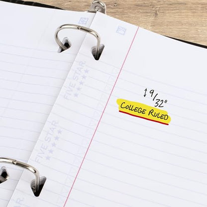 Five Star Loose Leaf Paper + Study App, College Ruled Filler Notebook Paper, Reinforced, Fights Ink Bleed, 8-1/2" x 11", 80 Sheets (170102) - size: 80 Sheets