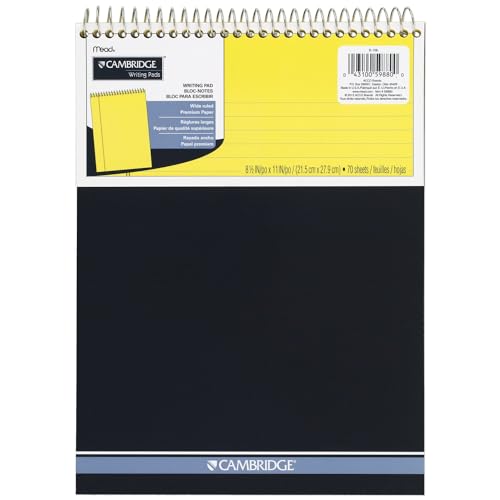 Mead Writing Pads,Wide Ruled Paper,8-1/2" x 11",70 Sheets,Memo Pads,Note-Pads,Steno-Pads,Yellow (59880),(Pack of 12) - size: Legal Ruled (Pack of 12)