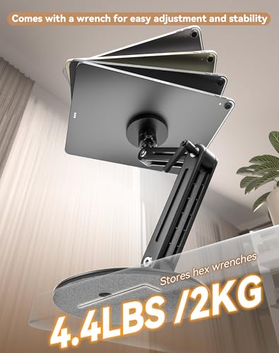 Jakeko Magnetic Portable Monitor Stand 15.6" - VESA Mount 75mm 13.3" 14.1" 15.6" 17.3" 18.5 inch Screen for Desk Adjustable Foldable 360° Swivel Tool-Free - size: Up to 18.5''