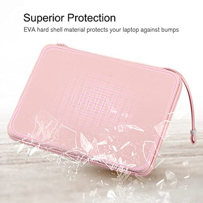 FINPAC 15.6-inch Hard Laptop Sleeve Case Compatible with 15.6 Inch Acer Aspire, Shockproof Computer Carrying Case for HP Dell Razer Samsung Laptop Chromebook, Pink - color: Pink, size: 15.6-inch Laptop/Chromebook