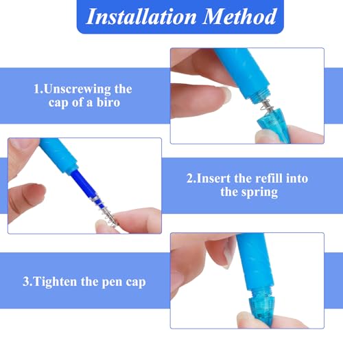 0.7 mm Erasable Gel Ink Pen Refills Compatible with Frixion Friction, Smooth Writing Multicolor Retractable Fine Point Pen Refill for School Office Home Art (Blue, 24) - style: Blue