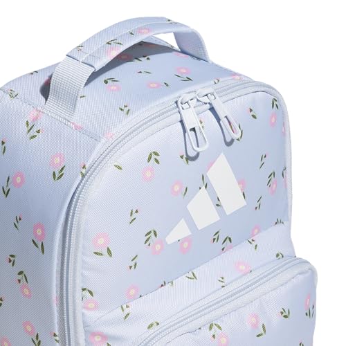adidas Kids Santiago Lunch Bag for Girls & Boys – Insulated Cooler Lunchbox, 8L - color: 4.0/Ditsy Floral Crystal Sky