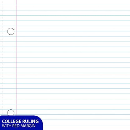 BAZIC PRODUCTS 1-Subject Wireless Notebook, College-Ruled, 80 Ct, 24-Case | 80 college-ruled sheets, flat glue-bound spine, 10.5 x 8 in, No wire to snag - size: 24-Pack