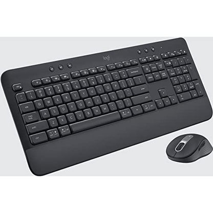 Logitech Signature MK650 Combo for Business, Wireless Mouse and Keyboard, Logi Bolt, Bluetooth, SmartWheel, Globally Certified, Windows/Mac/Chrome/Linux - Graphite, Pack of 4 - color: Graphite, style: Combo w. Small Mouse (Pack of 4)
