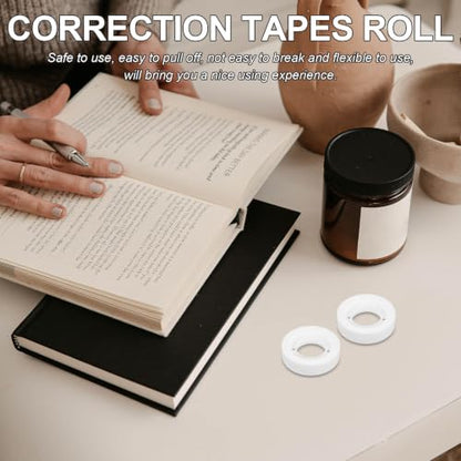 Lurrose 12mm Matte Writable Tape for Gift Wrapping and Correction, BOPP Tape with No Residue, 25 Meters Per Roll, for Students and Office Study Use