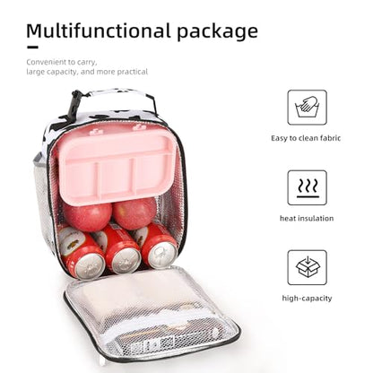 Lovoeo Lunch box Lunch bag for men women Insulated Lunchbox Lunch bags for Work Picnic Travel (Cow) - color: Cow