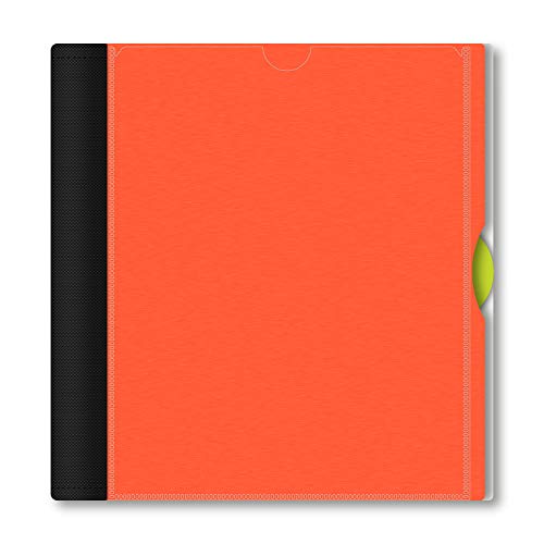 IQ+ iScholar 1-Subject Poly Cover Wirebound Notebook, College Ruled, 11 x 8.5 Inch Sheet Size, 100 Sheets, Orange (59902-OR), 1 Subject - color: Orange, size: 1 Subject, style: College Ruled