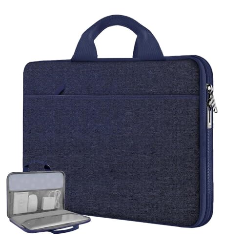 Hseok Laptop Case 13.3-14 Inch Sleeve,TSA Shockproof Computer Handbag,Compatible with MacBook Neo/Pro 14 M5/M4/M3/M2/M1,All Models 13.3" MacBook Air/Pro,XPS 13/14,Most 13-14 Notebooks,Blue - color: Blue