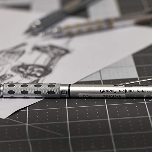 Pentel GraphGear 1000 Mechanical Pencil, (0.5mm) Point Size, Black Barrel, 1 Each (PG1015A) - color: Black, style: 0.5mm