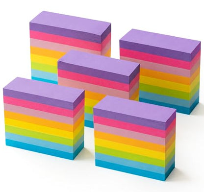40 Pack Small Sticky Notes,100 Pads/Pack Sticky Tabs,4000 Sheets Index Tabs Repositionable,Mini Self-Stick Note Pads,8 Bright Colors Page Flags Mini Post for Office,School,Home,Meeting,Back to School - size: 15x50mm
