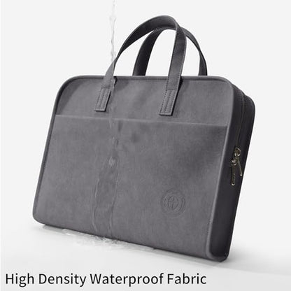 Protective Sleeve Case Bag Compatible with MacBook Pro 16 Inch, 15.6 inch, HP, Dell, Acer Aspire, Asus Notebook, Computer Bag with Shoulder Strap,Pocket,Handle, Gray - color: Gray, size: 15-16