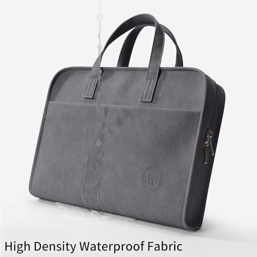 Protective Sleeve Case Bag Compatible with MacBook Pro 16 Inch, 15.6 inch, HP, Dell, Acer Aspire, Asus Notebook, Computer Bag with Shoulder Strap,Pocket,Handle, Gray - color: Gray, size: 15-16
