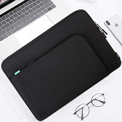 Lacdo Laptop Sleeve Case for 16 inch New MacBook Pro M5 Pro/Max A3428 A3429 (2026), M4/M3/M2/M1 Pro/Max A3403 A3186 A2991 A2780 A2485 A2141 2024-2019 | 15" Surface Laptop 7/6/5/4/3 Computer Bag, Black - color: Black, size: New MacBook Pro 15/16 Inch