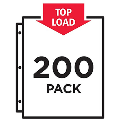 Avery 74401 Heavyweight Sheet Protectors, Letter Size, Non-Glare, 200/BX