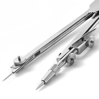 Mr. Pen- Compass for Geometry, Silver with Extra Leads | Metal Compass Drawing Compass, Geometry Compass, Math Compass, Compass Drawing, Drafting Compass, Drafting Tools