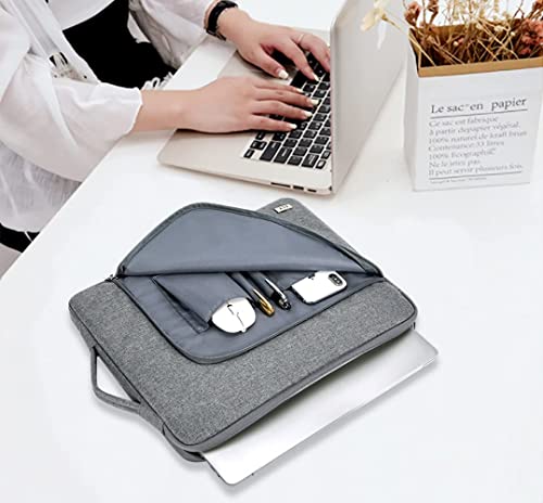 KCY Laptop Sleeve 11.6 Inch, Waterproof Slim Laptop Case Bag with Handle Compatible with Surface Pro 7/8/9/11/12, MacBook Air 11/12, 11-12 Inch Chromebook, Grey - color: Grey, size: 11-12.6 Inch(32x23x2.5cm)