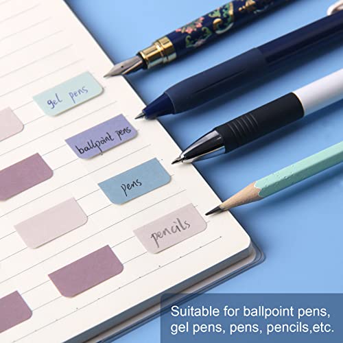 AVECMOI Sticky Index Tabs for Notebooks Binders, 420 Pieces, Divider Page Markers Book Tabs, Neutral Labels Tabs for File Folders, Calendar, Planner, Morandi