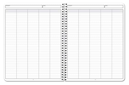 BookFactory 5 Column Log Book, Wire-O, 100 Pages | Columnar Notebook Format, 8.5'' x 11'' - Made in USA - size: 5 Column, style: Wire-O
