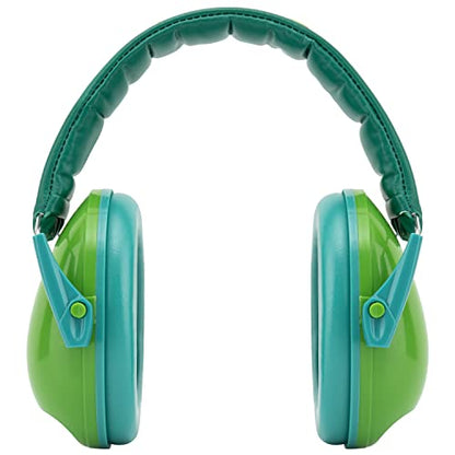 Snug Kids Earmuffs – Noise Reduction for Toddlers & Children – Adjustable, Lightweight, Foldable, Soft & Comfortable - color: Green