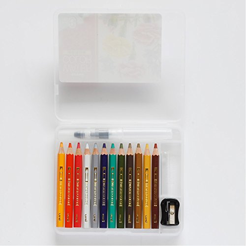 Mitsubishi Pencils UWCNCS12C3 Watercolor Pencils, Uniwater Color Compact, 12 Colors, Chapter 3 - style: Chapter 3