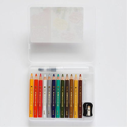 Mitsubishi Pencils UWCNCS12C3 Watercolor Pencils, Uniwater Color Compact, 12 Colors, Chapter 3 - style: Chapter 3