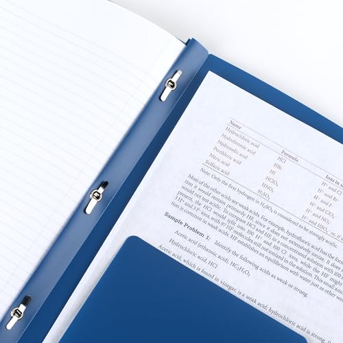 Five Star 2-Pocket Folder + Study App, Plastic Folder with Prong Fasteners and Customizable Clear Cover, Holds 8-1/2" x 11" Paper, Black, Pacific Blue, Fire Red, Forest Green (340220A-ECM),Pack of 24 - size: Pack of 24