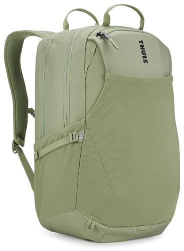 Thule EnRoute Backpack 26L, Elevated 17" Laptop Pocket, 11" Tablet Sleeve, Soft-Lined Pocket for valuables, TPU Zippered Pocket for Wet/Dirty Items - color: Quiet Green, size: 26L