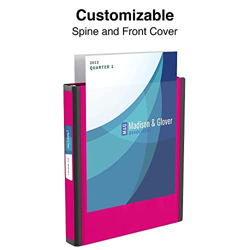 Staples Better Binder, 1-Inch 3‑Ring View Binder, Durable D‑Ring, Pink, Heavy‑Duty, Holds 275 Sheets, School & Office Organization, 3‑Pack - color: Pink, size: 1-Inch, style: 3 Pack