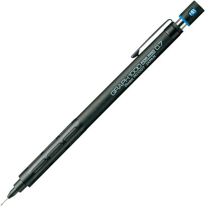 Graph 1000 for Pro Mechanical Drafting Pencil + Ain HB/B/2B leads, original Black slim pen case (0.7) - size: 0.7 mm