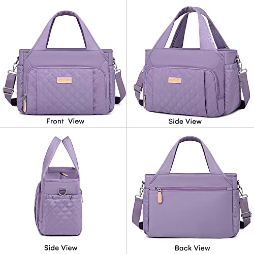 Artelaris Insulated Lunch Bag for Women,Leak-Proof Cooler Lunch Box, Cooling Tote for Adult,with 7 Pockets,Adjustable Strap(15 Liters) - color: Purple